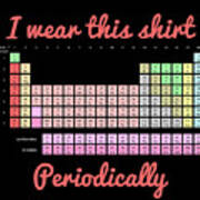 I Wear This Shirt Periodically Poster