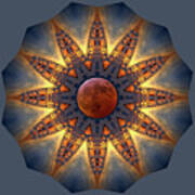 Icehenge Lunar Eclipse Mandala Poster