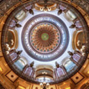 Illinois State Capitol Interior Dome Poster