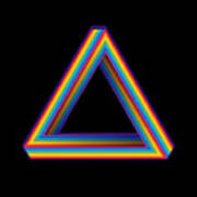 Impossible Rainbow Triangle Poster