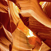 In The Desert There Is Only Sand - Antelope Canyon. Page, Arizona Poster