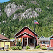 Index Town Hall And Old Fire Hall Poster