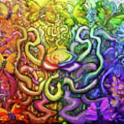 Interwoven Rainbow Magic Poster