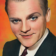 James Cagney Illustration Poster