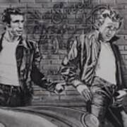 James Dean Meets The Fonz Poster