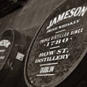 Jameson Whiskey Barrel Tops Poster