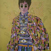 John Lennon And The Amazing Psychedelic Klimt Coat Poster