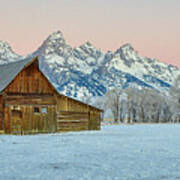 John Moulton Barn Sunrise Poster