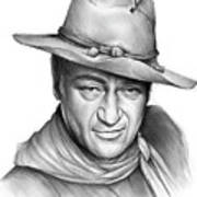 John Wayne - Pencil Poster