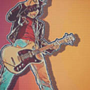 Johnny Ramone Pop Art Poster Poster