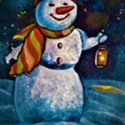 Jolly Snowman Poster