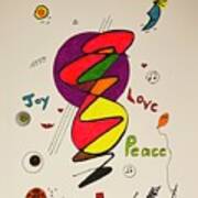 Joy Love Peace 1114 Poster