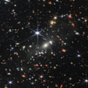 Jwst Deep Field Galaxies  Credit  Nasa Esa Csa And Stsci Poster