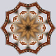 Cattailiattac-  Kaleidoscope Mandala Of  Cattail Pair Poster