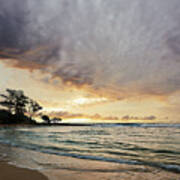 Kauai Sunrise Cloud Formation Poster
