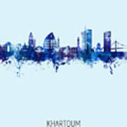 Khartoum Sudan Skyline #22 Poster