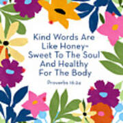 Kind Words- Art By Linda Woods Poster