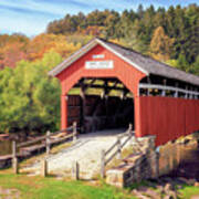 Kings Covered Bridge - Somerset County, Pa Poster