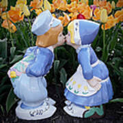 Kissing In The Tulips Poster