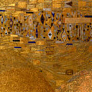 Gustav Klimt Ode Abstract Gold Poster