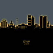 Kyiv Ukraine Skyline #66 Poster