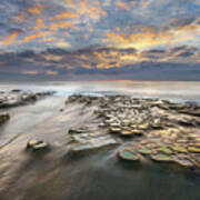 La Jolla - Pothole Sunset Poster