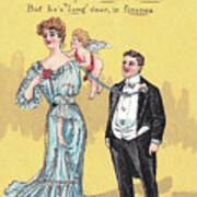 Lady With Little Rich Man Poster