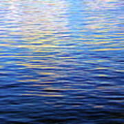 Lake Erie Ripples And Reflections Abstract Expressionism Effect Poster