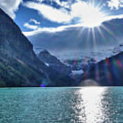 Lake Louise In The Sun Poster