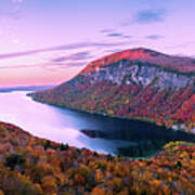 Lake Willoughby, Vermont Panorama - October 2021 Poster