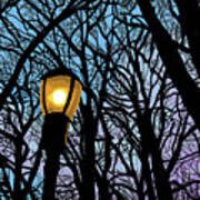 Lamplight At Twilight Poster