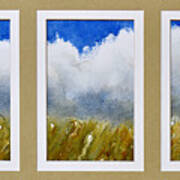 Landscape In Triptych Poster