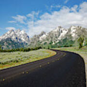 Leading Into The Tetons Poster