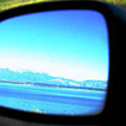 Leaving Antelope Island Poster