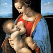 Leonardo Da Vinci's Madonna Litta Poster