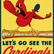 Let's Go See The Cardinals Poster