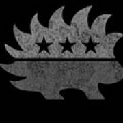 Libertarian Porcupine Greyed Out Tacti-cool Poster