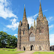 Lichfield Cathedral, Staffordshire, England Poster
