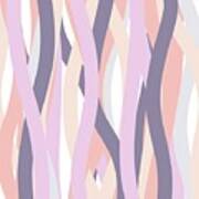 Little Princess Abstract Vertical Waves Poster