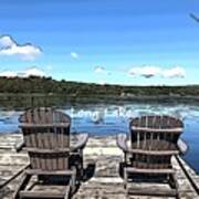 Long Lake Chairs Poster