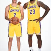 Lonzo Ball And Lebron James Poster