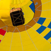 Looking Up From Below At Up Up And Away Balloon Festival Poster