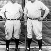 Lou Gehrig And Babe Ruth Poster