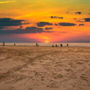 Lovely Sunset Before And After Valentine Day..jurmala Beach Latvia Poster