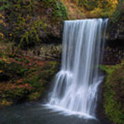 Lower South Falls Autumn Poster