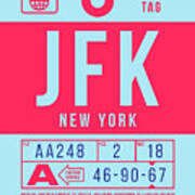 Luggage Tag B - Jfk New York Usa Poster
