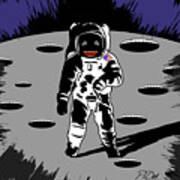 Lunar Astronaut Poster
