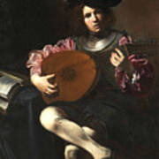 Lute Player Poster