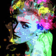 Madonna Psychedelic Portrait Poster