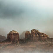 Magical Scene Of Cathedral Rock In Sedona Arizona Poster